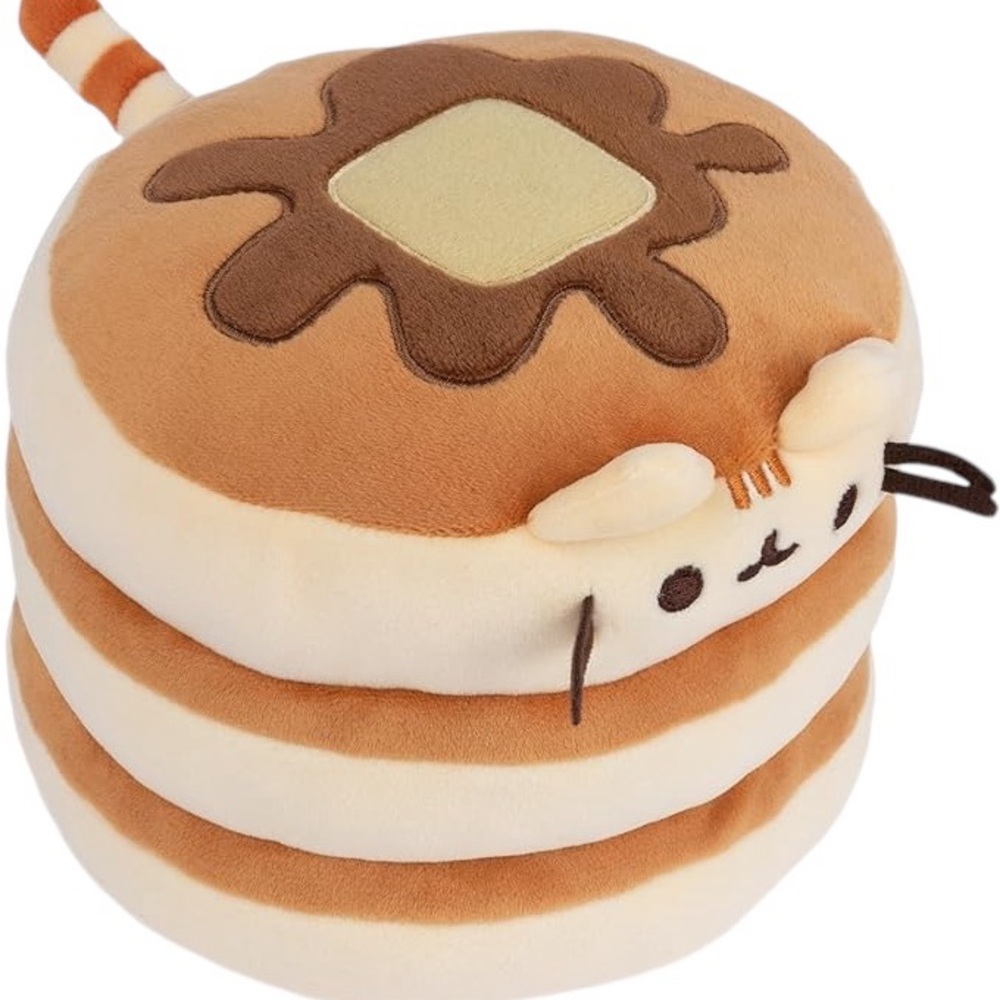 Pancake Pusheen. Super soft and squishable, for Ages 8 and Up, Brown, 6”